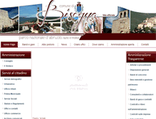 Tablet Screenshot of comune.bisegna.aq.it